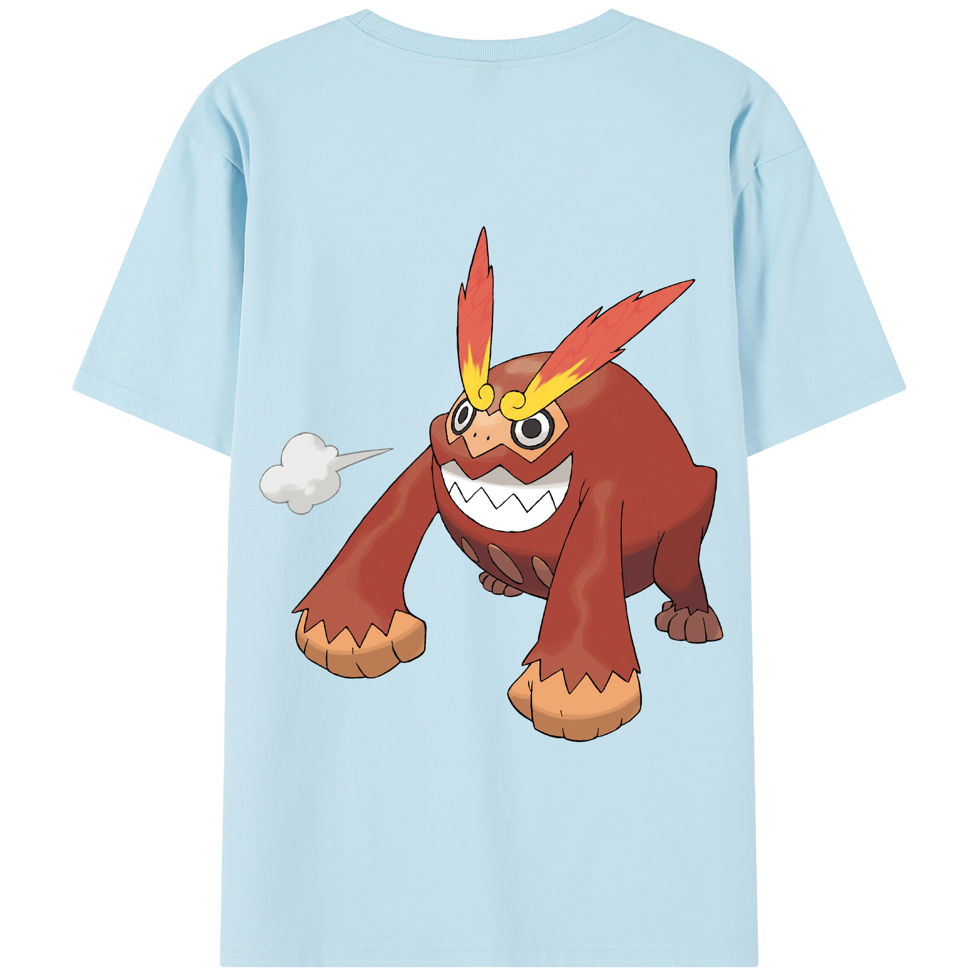 （画像用） ポケットモンスター Pokémon 綿100％半袖Tシャツ（背面プリント）